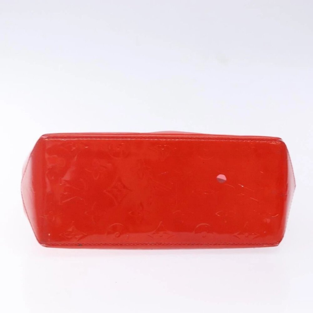 LOUIS VUITTON Monogram Vernis Reade PM Hand Bag Red Rouge M91088 LV Auth ep10876 - Picture 7 of 16